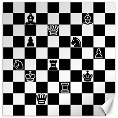 Chess Canvas 20  X 20   by Valentinaart