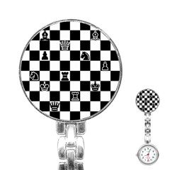 Chess Stainless Steel Nurses Watch by Valentinaart