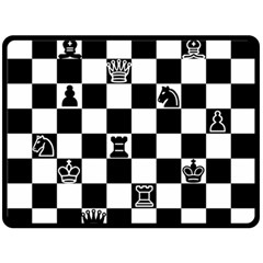 Chess Double Sided Fleece Blanket (large)  by Valentinaart