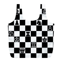 Chess Full Print Recycle Bags (l)  by Valentinaart