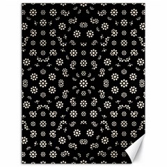 Dark Ditsy Floral Pattern Canvas 18  X 24   by dflcprints