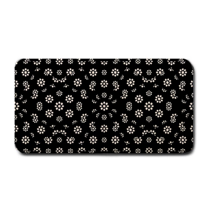 Dark Ditsy Floral Pattern Medium Bar Mats