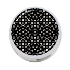 Dark Ditsy Floral Pattern 4-port Usb Hub (two Sides)  by dflcprints