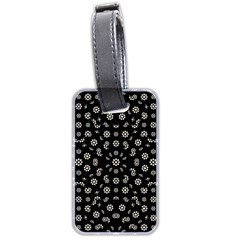 Dark Ditsy Floral Pattern Luggage Tags (two Sides) by dflcprints