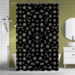 Dark Ditsy Floral Pattern Shower Curtain 48  x 72  (Small)  Curtain(48  X 72 ) - 42.18 x64.8  Curtain(48  X 72 )