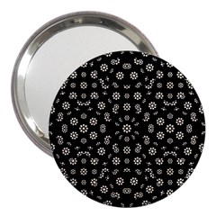 Dark Ditsy Floral Pattern 3  Handbag Mirrors by dflcprints