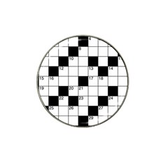 Crosswords  Hat Clip Ball Marker by Valentinaart