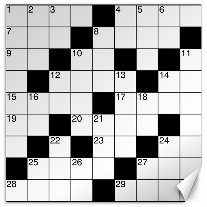 Crosswords  Canvas 20  x 20  