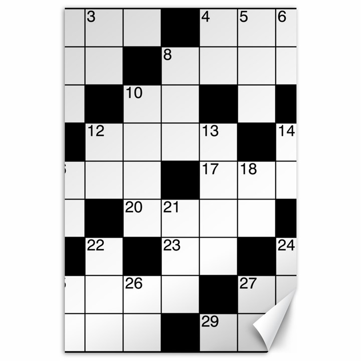 Crosswords  Canvas 24  x 36 