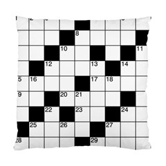 Crosswords  Standard Cushion Case (two Sides) by Valentinaart