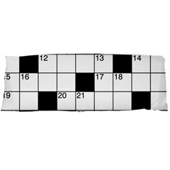 Crosswords  Body Pillow Case Dakimakura (two Sides) by Valentinaart