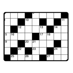 Crosswords  Double Sided Fleece Blanket (small)  by Valentinaart