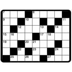 Crosswords  Double Sided Fleece Blanket (large)  by Valentinaart