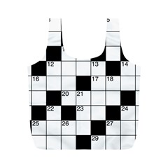 Crosswords  Full Print Recycle Bags (m)  by Valentinaart