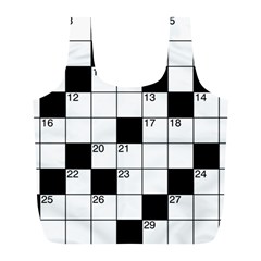 Crosswords  Full Print Recycle Bags (l)  by Valentinaart