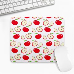 Apple Pattern Large Mousepads by Valentinaart