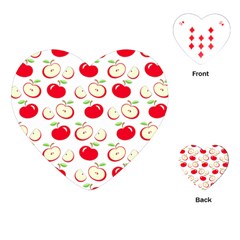 Apple Pattern Playing Cards (heart) 