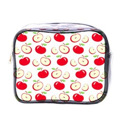 Apple Pattern Mini Toiletries Bags by Valentinaart