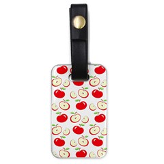 Apple Pattern Luggage Tags (one Side)  by Valentinaart