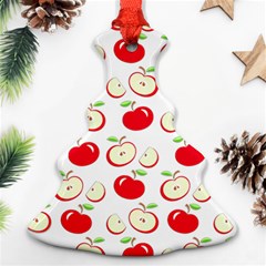 Apple Pattern Christmas Tree Ornament (two Sides) by Valentinaart