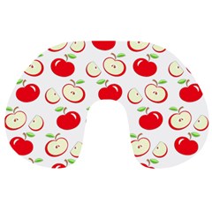 Apple Pattern Travel Neck Pillows by Valentinaart