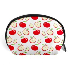 Apple Pattern Accessory Pouches (large)  by Valentinaart