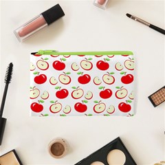 Apple Pattern Cosmetic Bag (xs) by Valentinaart