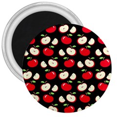 Apple Pattern 3  Magnets by Valentinaart