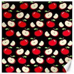 Apple Pattern Canvas 16  X 16   by Valentinaart