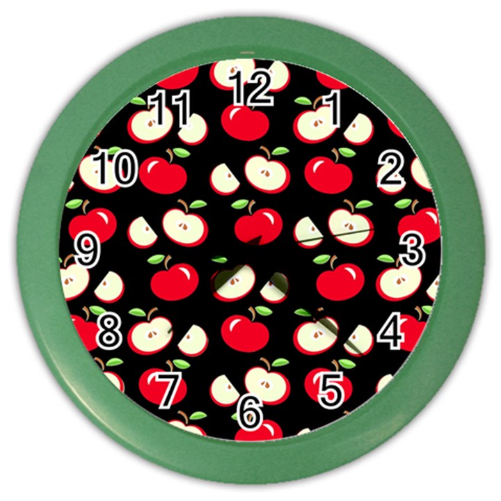 Apple pattern Color Wall Clocks