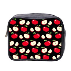 Apple Pattern Mini Toiletries Bag 2-side by Valentinaart