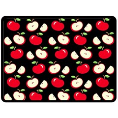 Apple Pattern Fleece Blanket (large)  by Valentinaart