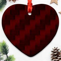 Pattern Heart Ornament (Two Sides)