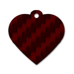 Pattern Dog Tag Heart (One Side)