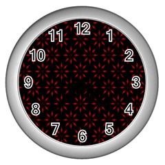 Pattern Wall Clocks (Silver) 