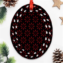 Pattern Oval Filigree Ornament (Two Sides)