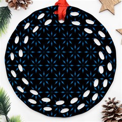 Pattern Round Filigree Ornament (two Sides)