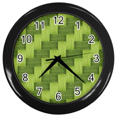 Pattern Wall Clocks (black) by Valentinaart