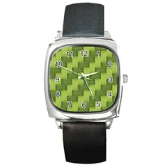 Pattern Square Metal Watch by Valentinaart