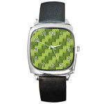 Pattern Square Metal Watch Front