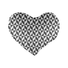 Pattern Standard 16  Premium Flano Heart Shape Cushions