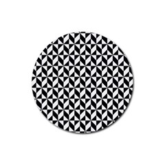 Pattern Rubber Round Coaster (4 Pack)  by Valentinaart