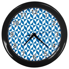 Pattern Wall Clocks (black) by Valentinaart