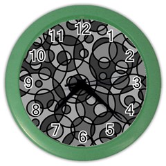 Pattern Color Wall Clocks by Valentinaart