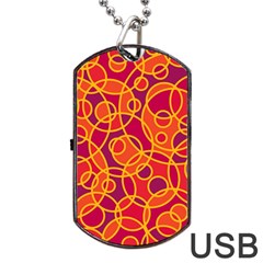 Pattern Dog Tag Usb Flash (two Sides)