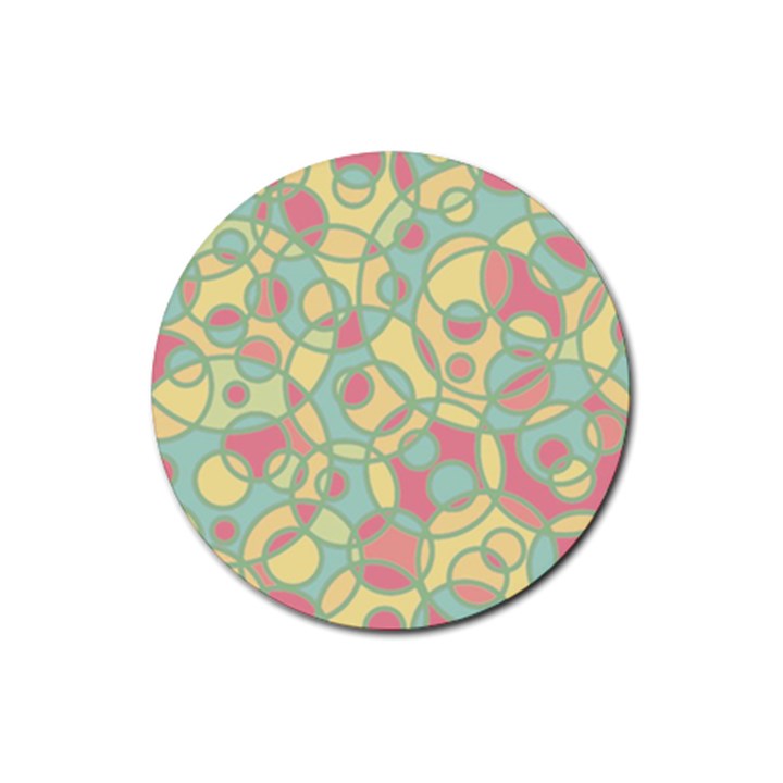 Pattern Rubber Round Coaster (4 pack) 