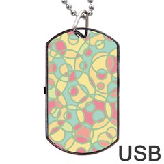 Pattern Dog Tag Usb Flash (one Side)