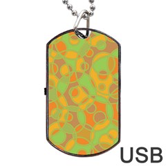 Pattern Dog Tag Usb Flash (two Sides) by Valentinaart