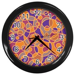 Pattern Wall Clocks (black)