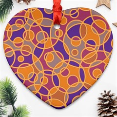 Pattern Heart Ornament (two Sides) by Valentinaart